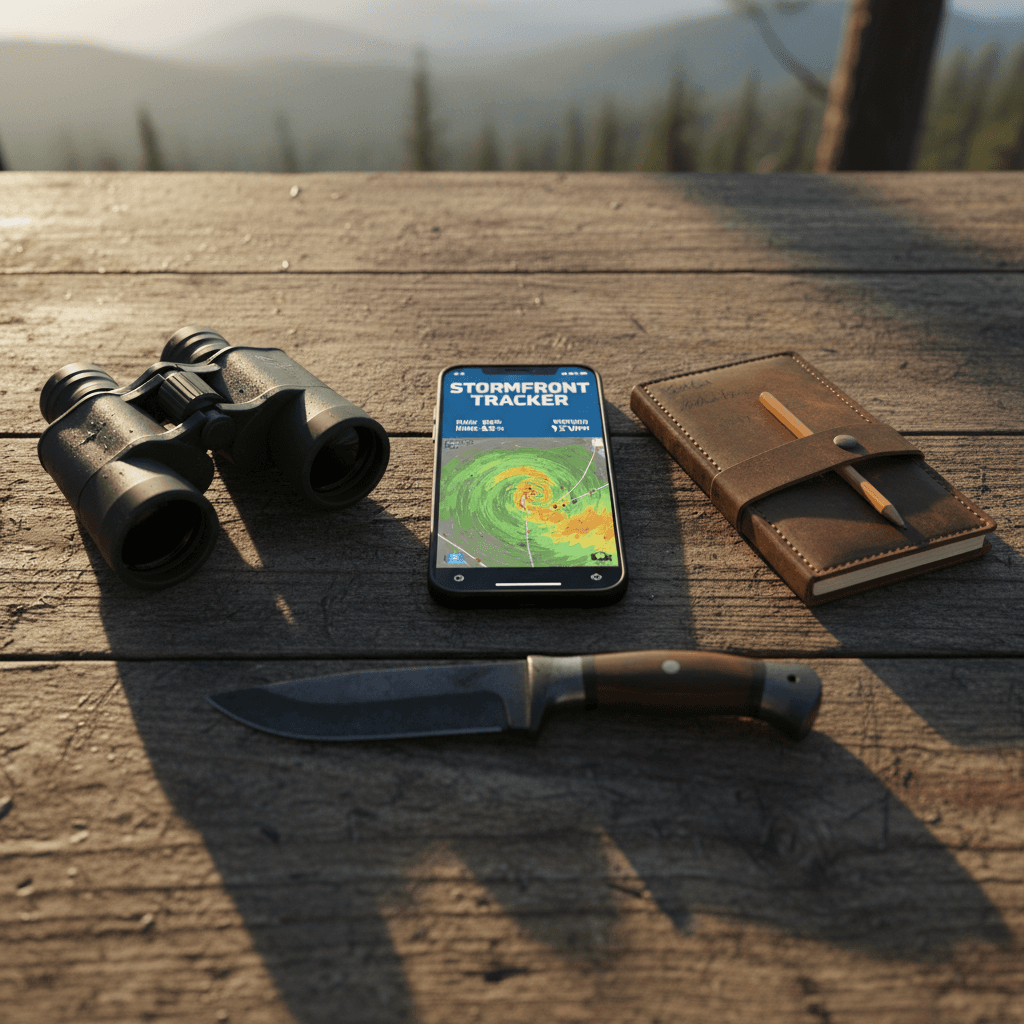 Live weather updates on hunting application