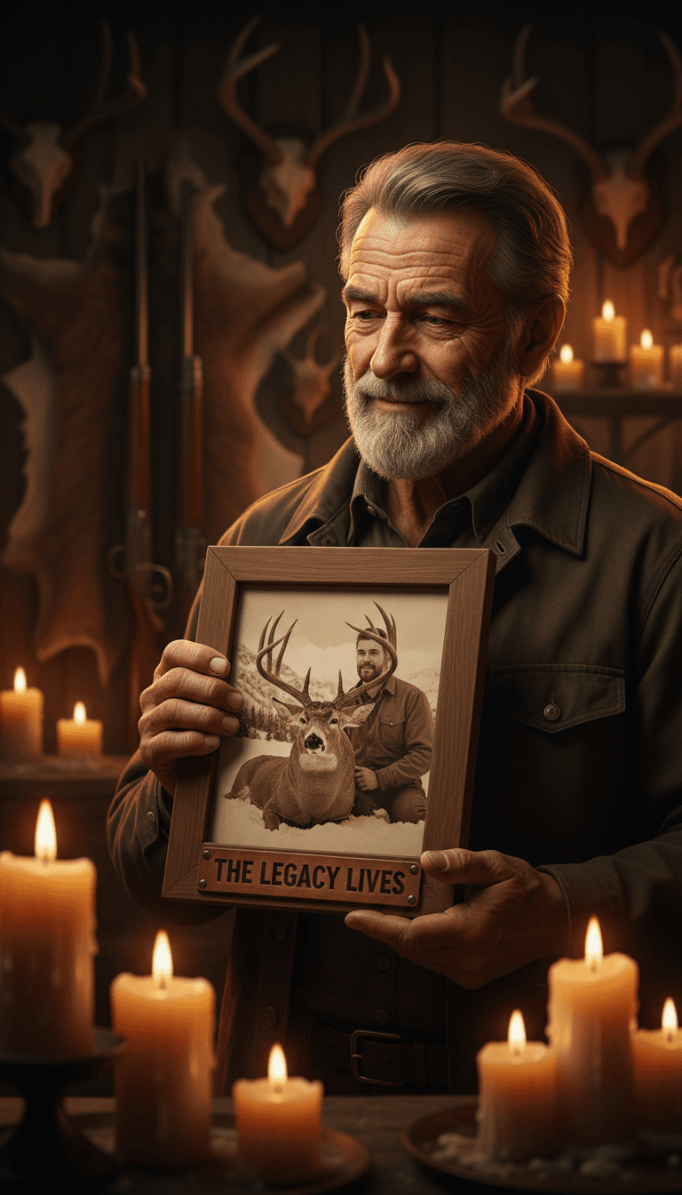 Hunter with treasured harvest memory